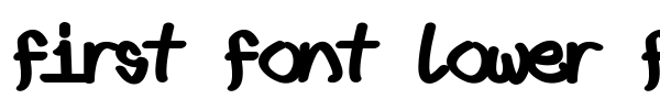 First font lower fat font preview